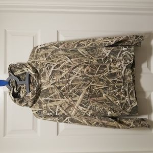 Cotton Shadow Grass Blades Camo Hoodie
